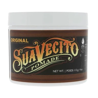 Abbildung von Suavecito Pomade Original Hold, Medium Hold Hair For Men, Shine Water Based Wax, 4oz/113g