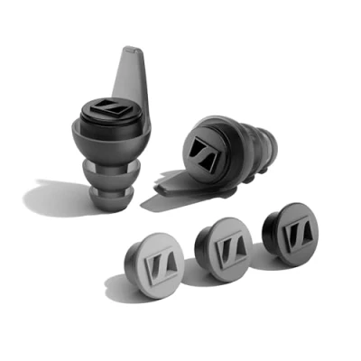 Abbildung von Sennheiser SoundProtex Plus Gehörschutz Ohrhörer Wiederverwendbarer mit Vier wechselnd aktiven Filtern High Fidelity Sound bei sicherer Lautstärke Schwarz