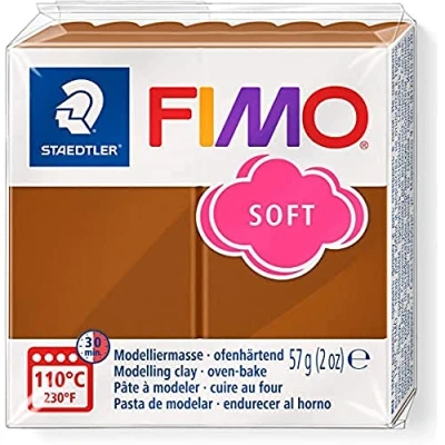 Abbildung von STAEDTLER 8020 7 Fimo Soft Normalblock, Modelliermasse, 57 g, caramel, 1 Packung