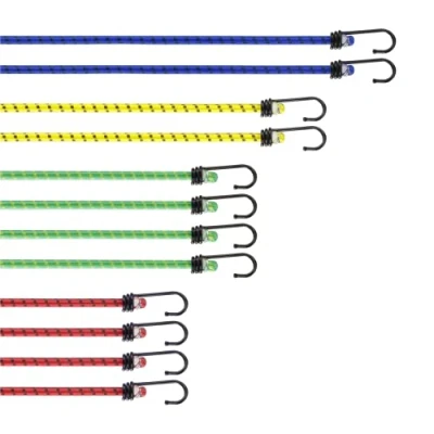 Abbildung von PRETEX Spanngummi mit Haken 12er Set in 4 Längen hochbelastbare mehrfarbige Gepäckspanner Expander Spanngurte Ladungssicherung für unterschiedliche Gepäckarten