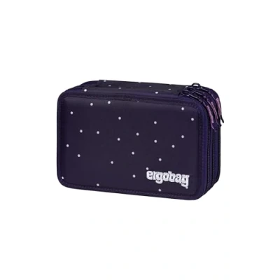 Abbildung von ergobag Maxi Mäppchen Set 40 Teilig, Lyra Bunt und Filzstifte, Kleingeld Fach, Lineal, Schere SternguckBär Lila