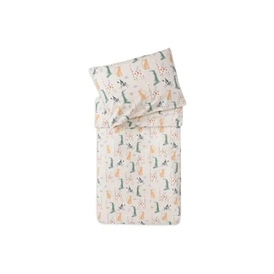 Abbildung von Jollein Kinderbettwäsche Jungle Jambo 100x140cm 100% Baumwolle Oeko TEX Zertifiziert Babybettwäsche mit Kissenbezug Bettwäsche Set
