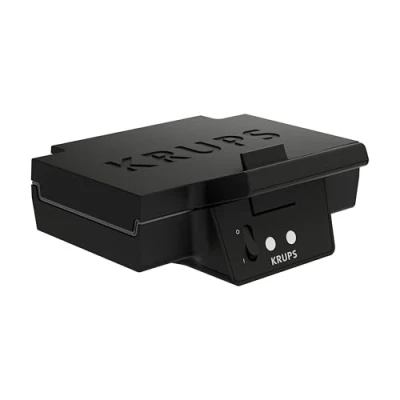 Abbildung von Krups Sandwichmaker FDK451 für gegrillte Sandwichtoasts in Dreiecksform Antihaftbeschichtete Platten (Leichte Reinigung, kein Anbrennen) Aufheiz &amp; Temperaturkontrolle 850 W 31.6x15.5x29.5cm