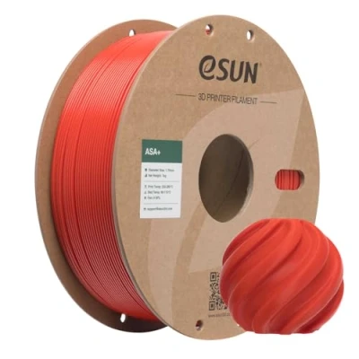 Abbildung von eSUN ASA+ Filament 1.75mm, Wetterbeständiges 3D Drucker Filament, 1KG Spule (2.2 LBS) Druck Materialien für Drucker, Rot