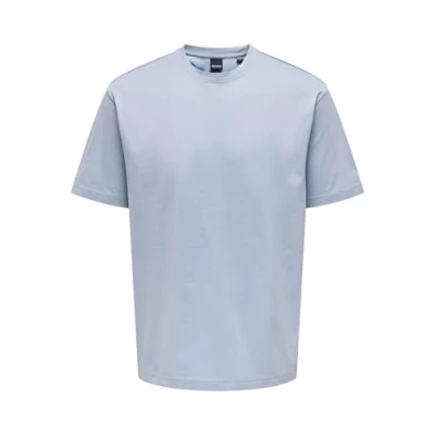Abbildung von ONLY &amp; SONS Herren Onsfred RLX Tee Noos T Shirt, Eventide, S EU