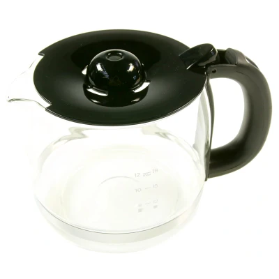 Abbildung von Russell Hobbs Ersatzglaskanne [für Luna Kaffeemaschine 24320 56, 23240 23241 57] Kaffeekanne Glas für Filterkaffeemaschine 700131, Schwarz / Weis