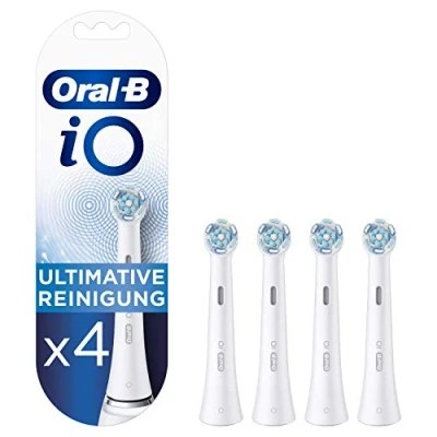 Abbildung von Oral B iO ultimative Reinigung Aufsteckbürsten für elektrische Zahnbürste, 4 Stück, Zahnreinigung mit Technologie, Zahnbürstenaufsatz Zahnbürsten