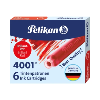 Abbildung von Pelikan 301192 Tintenpatronen rot 6 Stück (1er Pack)