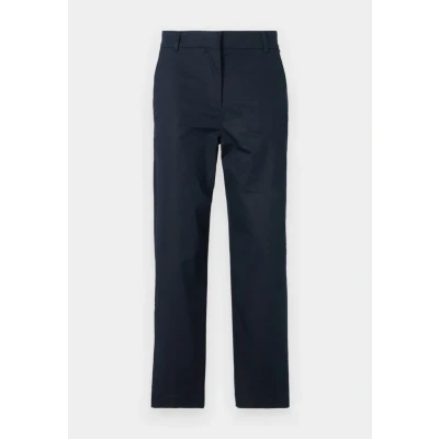 Abbildung von Tommy Hilfiger SLIM Straight Stoffhose, Damen, Größe: 32, Dark night navy
