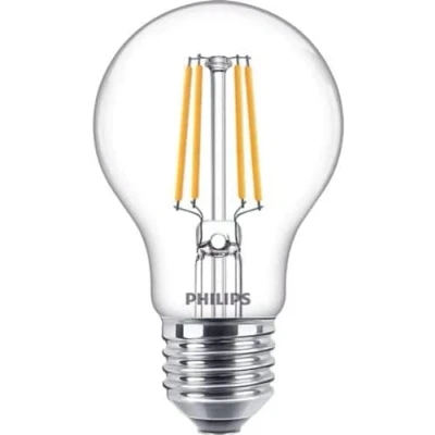 Abbildung von PHILIPS LED Classic E27 Lampe, 40 W, Tropfenform, klar, warmweiß, Doppelpack