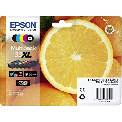 Abbildung von Epson Original 33XL Tinte Orange, Multipack 5 farbig