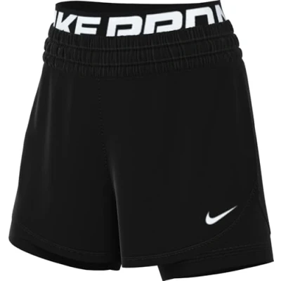 Abbildung von Nike Pro Dri Fit 2 In 1 Shorts Für Damen, Black/White, HJ1204 010, XS