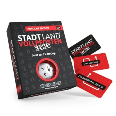 Abbildung von Stadt Land Vollpfosten® Levels Rotlicht Edition Ab 16 Jahren 2 6 Spieler Partyspiel