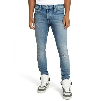 Abbildung von G Star Revend Skinny FIT Jeans Fit, Herren, Größe: 32x34, Antique faded ripped icecap