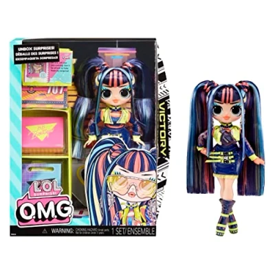 Abbildung von L.O.L. Surprise! OMG Modepuppe VICTORY Mit Puppe, vielen Überraschungen und tollen Accessoires Zubehör ideal für Kinder ab 4 Jahren