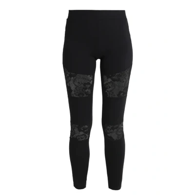 Abbildung von Urban Classics Damen Leggings, Gerade, Baumwolle, Schwarz (Black 00007), S