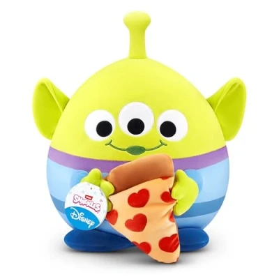 Abbildung von Snackles Disney 35 cm großes Plüschspielzeug von ZURU, mit Snack Accessoire (Alien&amp;Pizza)