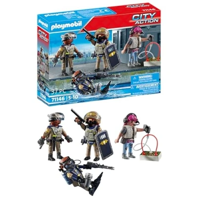 Abbildung von PLAYMOBIL City Action SWAT Figurenset Spielzeug für Kinder ab 5 Jahren 71146