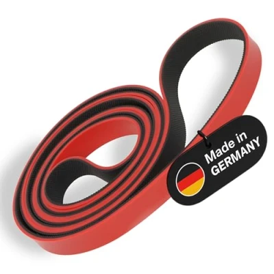 Abbildung von Deuserband Original Widerstandsband Gymnastikband aus Naturkautschuk, vegan, rutschfest, In Deutschland gefertigte Fitnessbänder für Krafttraining, Fitness, Yoga