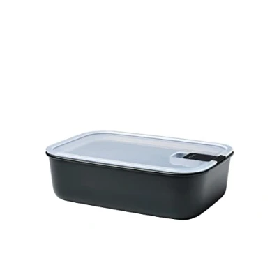 Abbildung von Mepal Frischhaltedose EasyClip Schüssel mit Deckel &amp; Klickverschluss Geeignet für Mikrowelle, Dampfgarer, Kühl und Gefrierschrank Luftdicht auslaufsicher 1500 ml Nordic black