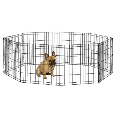 Abbildung von New World B550 24 Laufstall und Spielgehege für Hunde, ohne Tür, 61 x cm, schwarze E Beschichtung
