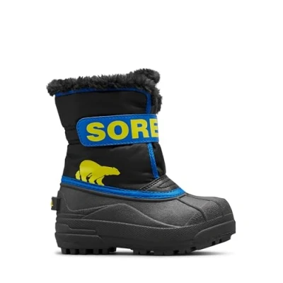 Abbildung von Sorel Snow Commander Boot Schneestiefel, Black/Super Blue, 27 EU