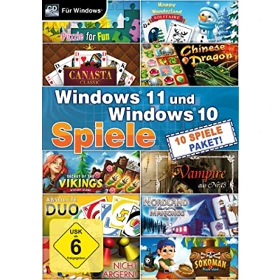 Abbildung von Windows 11 &amp; 10 Spiele (PC)