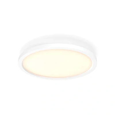 Abbildung von Philips Hue White Ambiance Aurelle Panelleuchte weiß inkl. Dimmschalter, 2200lm, rund, dimmbar, alle Weißschattierungen, steuerbar via App, kompatibel mit Amazon Alexa (Echo, Echo Dot)