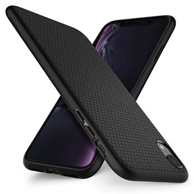 Abbildung von Spigen Liquid Air Hülle Kompatibel mit iPhone XR Schwarz