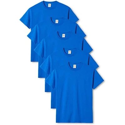 Abbildung von Fruit of the Loom Herren Original T. T Shirt, Navy, 3XL (5er Pack)
