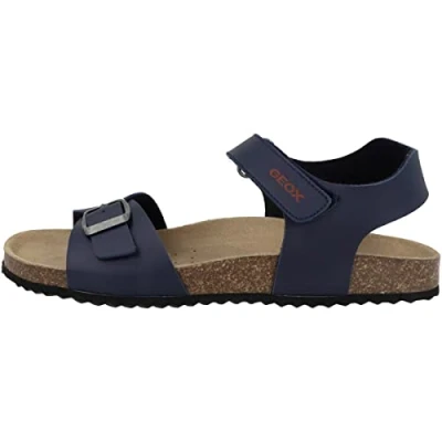 Abbildung von Geox Ghita BOY Riemensandalette für Kinder, Größe: 31, Navy/red Schuhe