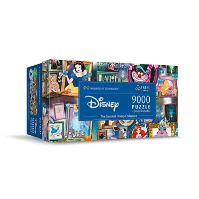 Abbildung von Trefl 81020 9000 Teile, Großes Puzzle, Dickste Pappe, Bio, EKO, Collage mit Märchenfiguren, Unterhaltung für Erwachsene und Kinder ab 12 Jahren, Disney, The Greatest Disney Collection