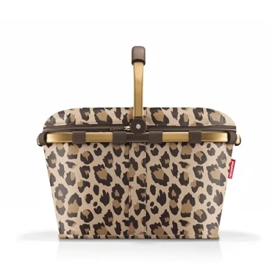 Abbildung von reisenthel carrybag iso Frame Leo Macchiato Stabiler Einkaufskorb mit Kühlfunktion Elegantes und wasserabweisendes Design verschließbarem Deckel