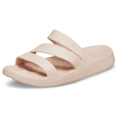Abbildung von Crocs Getaway Strappy Sandal W 209587 6UR, Women slides, Beige, EU