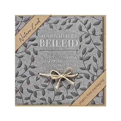 Abbildung von bsb Trauerkarte mit liebevollem Motiv Nature Card Nachhaltige Trauerkarten Beileidskarten Umschlag Danksagungskarten Trauer Karten zur 15,5 x cm