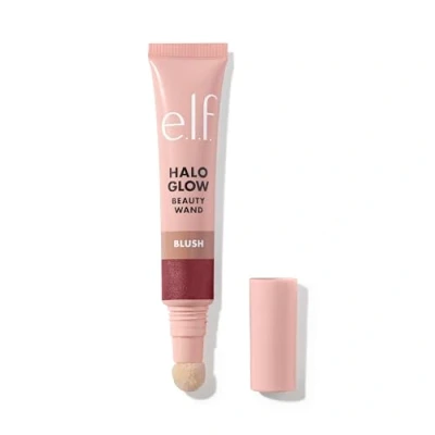 Abbildung von e.l.f. Halo Glow Blush Beauty Wand, Flüssiger Rouge Wand Für Strahlende, Rötliche Wangen, Mit Squalan Infundiert, Vegan &amp; Tierversuchsfrei, Magic Hour, 10 ml