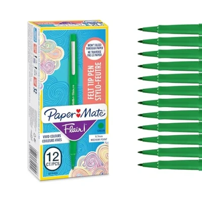 Abbildung von PAPER MATE Flair Filzstifte mittlere Spitze (0,7 mm) Magentarot 12 Stück