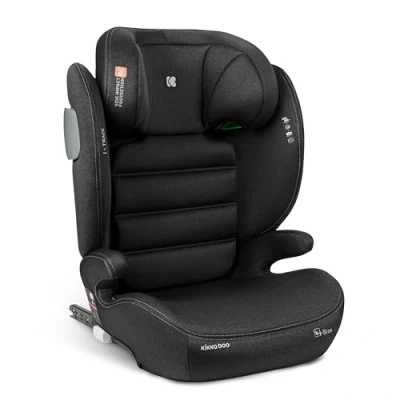 Abbildung von KikkaBoo i Track Size, Kindersitz 15 36 kg ISOFIX Gruppe 2 3 Autositz ab Jahre bis 12 Jahre, SPS, fach verstellbare Kopfstütze, 100 150 cm, Schwarz