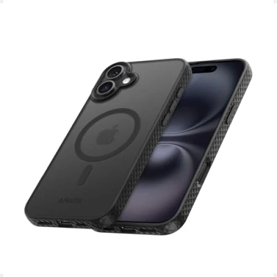 Abbildung von Anker MagGo Matt magnetische Handyhülle für iPhone 16 Plus, Ultra schlanke, Kratzfeste und robuste Schutzhülle, Case kompatibel mit MagSafe, Mattes nur Plus