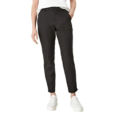 Abbildung von s.Oliver Shape Ankle Stoffhose, Damen, Größe: 34, Black