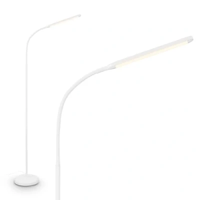 Abbildung von BRILONER LED Stehlampe mit Touch, dimmbar, Speicherfunktion, Leselampe, Wohnzimmerlampe, Schlafzimmer Deko, Deckenfluter, Standleuchte, Stehleuchte, 21 x 170 cm, Weiß