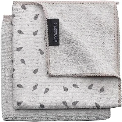 Abbildung von Brabantia Mikrofaser Reinigungstuch (2er Set), Hellgrau, 30 x cm, 2 Einheiten