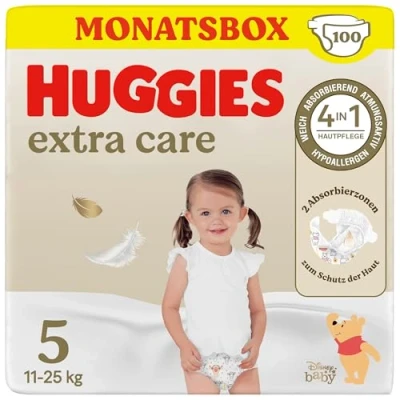 Abbildung von Huggies Babywindeln Extra Care mit Disney Design Größe 5, 100 Windeln (2x50)