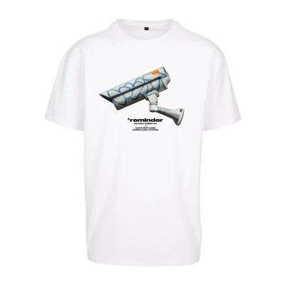 Abbildung von Upscale by Mister Tee CCTV Oversize Tshirt print, Herren, Größe: Medium, White
