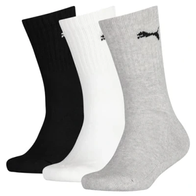 Abbildung von PUMA Unisex Kinder Crew Socken, Grey/white/black, 38 EU