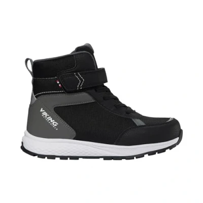 Abbildung von Viking Equip WARM WP Unisex Schnürstiefelette für Kinder, Größe: 40, Black/grey Schuhe