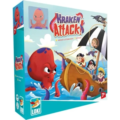 Abbildung von Iello, Kraken Attack, Board Game, Ages 7+, 1 to 4 Players, 25 mins Minutes Playing Time