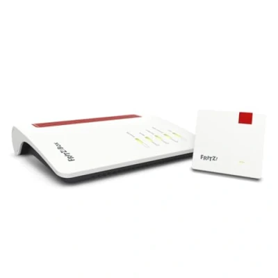 Abbildung von AVM FRITZ!Mesh Set: FRITZ!Box 7530 AX (Wi Fi 6 Router mit 1.800 Mbit/s + 600 MBit/s) und FRITZ!Repeater 1200 Repeater 2.400 Mbit/s, deutschsprachige Version)