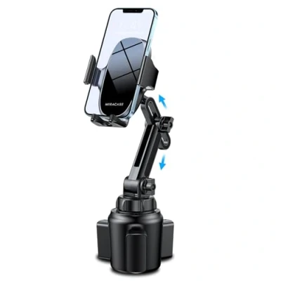 Abbildung von Miracase Getränkehalter Handyhalterung, Upgraded einstellbare Lange Hals Universal Hände frei Auto Handyhalterung Cradle kompatibel mit alle Handys