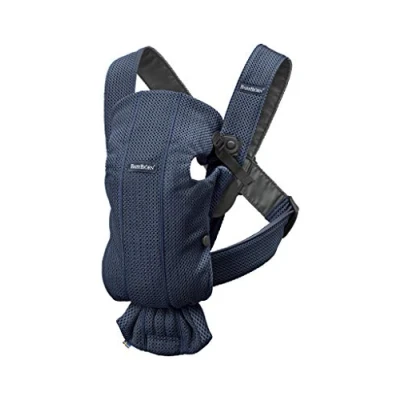 Abbildung von BabyBjörn Babytrage Mini, 3D Netzstoff, Marineblau